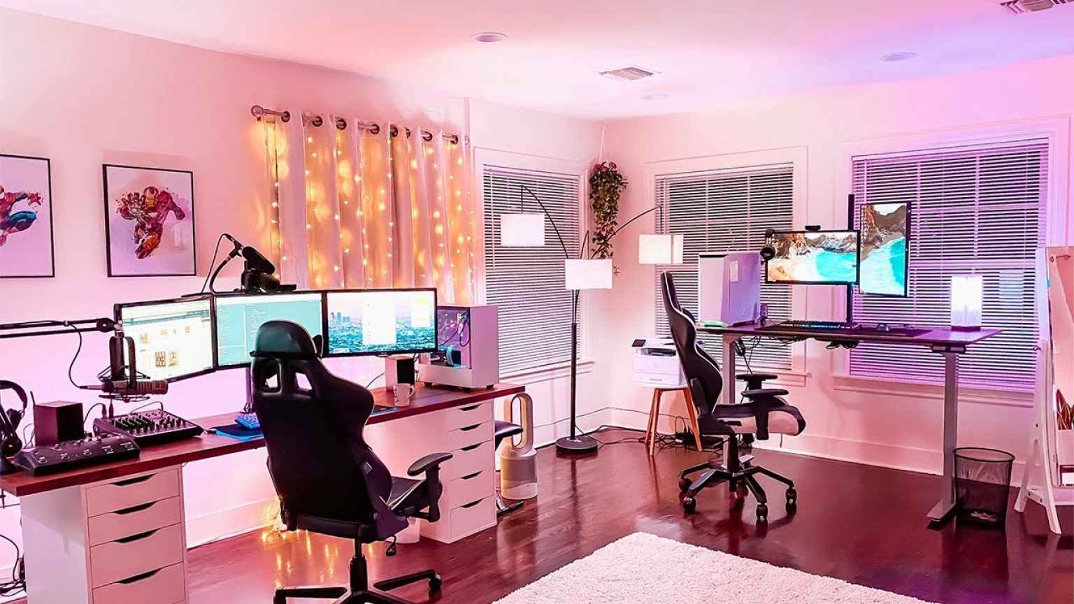 Amazing Pink Gamer Girl Room Aesthetic 23 Cute Ideas Of Kawaii Gaming Bedroom Setup Chair